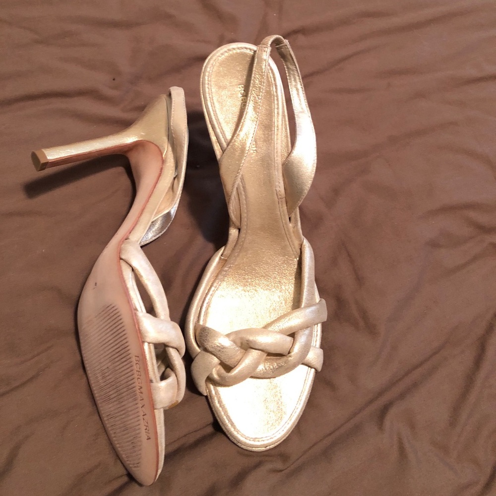 Gold BCBG Max Azria heels